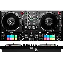 Hercules Djcontrol Inpulse T7 Kontroler Dj, Czarny, 2 decki